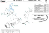 Tubo De Escape Con Homologación Acústica Gppro Carbono - Mivv Compatible Con Honda Cbr 500 R (2024)