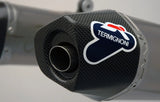 Escape Doble Sin Homologación Acústica Relevance Acero Inox Copa Carbono - Termignoni Compatible Con Honda Crf 450 R (2014)