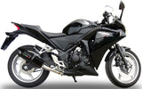 Sistema De Escape Completo Con Catalizador Y Homologación Acústica Furore Aluminio Negro - Gpr Compatible Con Honda Cbr 250 R (2010-2014)
