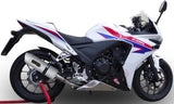 Tubo De Escape Con Homologación Acústica Albus Ceramic Aluminio Blanco - Gpr Compatible Con Honda Cbr 500 R (2012-2016)