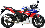 Tubo De Escape Con Homologación Acústica Albus Ceramic Aluminio Blanco - Gpr Compatible Con Honda Cbr 300 R (2014-2016)