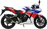 Tubo De Escape Con Homologación Acústica Furore Aluminio Negro - Gpr Compatible Con Honda Cbr 300 R (2014-2016)
