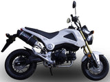 Exhaust Tip With Noise Certification Furore Aluminium Black - Gpr Compatible With Honda Msx 125 Grom (2013-2017)