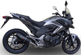Tubo De Escape Con Homologación Acústica Furore Aluminio Negro - Gpr Compatible Con Honda Nc 750 X - S Dct (2014-2015)