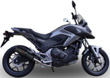 Tubo De Escape Con Homologación Acústica Ghisa Acero Negro - Gpr Compatible Con Honda Nc 750 X - S Dct (2014-2015)