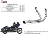 Non-Catalytic Exhaust Manifolds Stainless Steel - Mivv Compatible With Harley-Davidson Classic - Special (2017-2022)