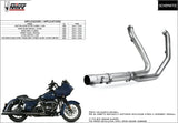 Colectores De Escape Sin Catalizador Acero - Mivv Compatible Con Harley-Davidson Cvo Street Glide 1801 (2014-2016)