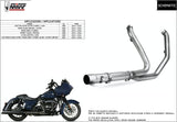 Non-Catalytic Exhaust Manifolds Stainless Steel - Mivv Compatible With Harley-Davidson Ultra Limited - Low 1690 (2014-2016)