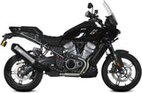 Tubo De Escape Con Homologación Acústica Speed Edge Acero Negro Carbono - Mivv Compatible Con Harley-Davidson Pan America - Special (2021-2024)