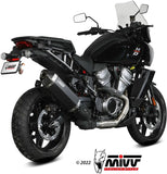 Tubo De Escape Con Homologación Acústica Speed Edge Acero Negro Carbono - Mivv Compatible Con Harley-Davidson Pan America - Special (2021-2024)