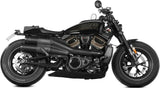 Doble Salida De Escape Con Catalizador Y Homologación Acústica Hr-1 Acero Negro Carbono - Mivv Compatible Con Harley-Davidson Sportster S (2021-2024)