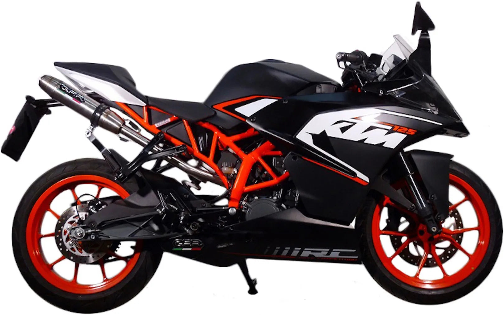 Tubo De Escape Con Homologación Acústica Deeptone Acero - Gpr Compatible Con Ktm Rc 125 (2014-2016)