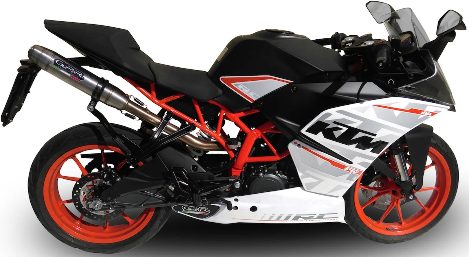 Tubo De Escape Con Homologación Acústica Deeptone Acero - Gpr Compatible Con Ktm Rc 390 (2015-2016)