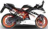 Tubo De Escape Sin Homologación Acústica Furore Aluminio Negro - Gpr Compatible Con Ktm Rc 390 (2015-2016)