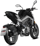 Complete Non-Catalytic Exhaust System With Sound Certification X-M1 Steel Black - Mivv Compatible With Cfmoto 300 Nk (2021-2024)