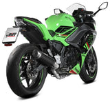 Complete Catalytic Exhaust System With Sound Certification Gppro Carbon - Mivv Compatible With Kawasaki Ninja 650 (2025-2026)