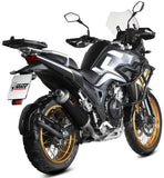 Exhaust Tip With Noise Certification Dakar Steel Black - Mivv Compatible With Kove 510X (2024)