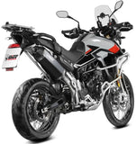 Exhaust Tip With Noise Certification Speed Edge Steel Black - Mivv Compatible With Triumph Tiger 900 Gt (2024-2026)