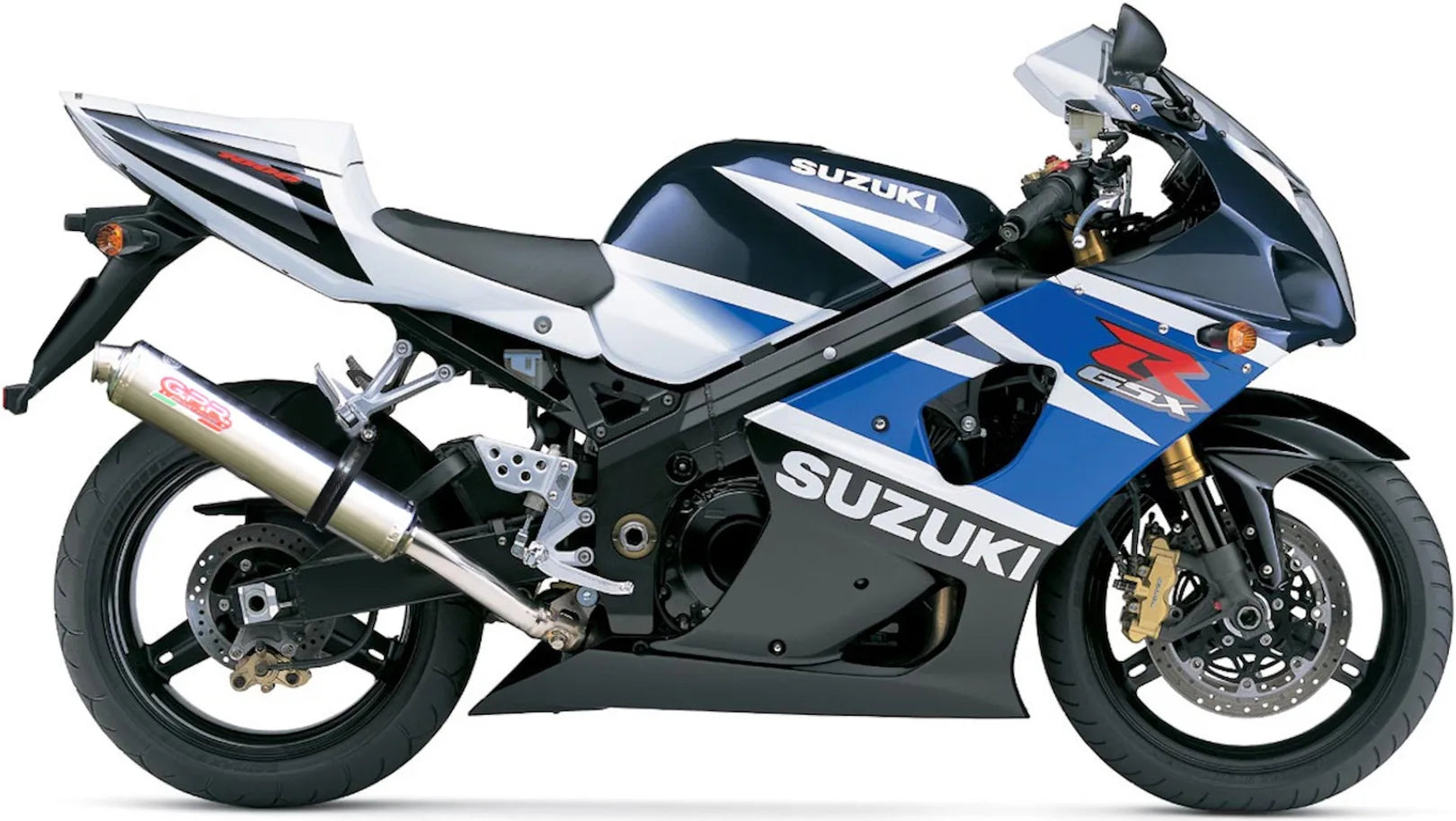 Tubo De Escape Con Homologación Acústica Tondo Acero - Gpr Compatible Con Suzuki Gsx-R 1000 (2001-2002)