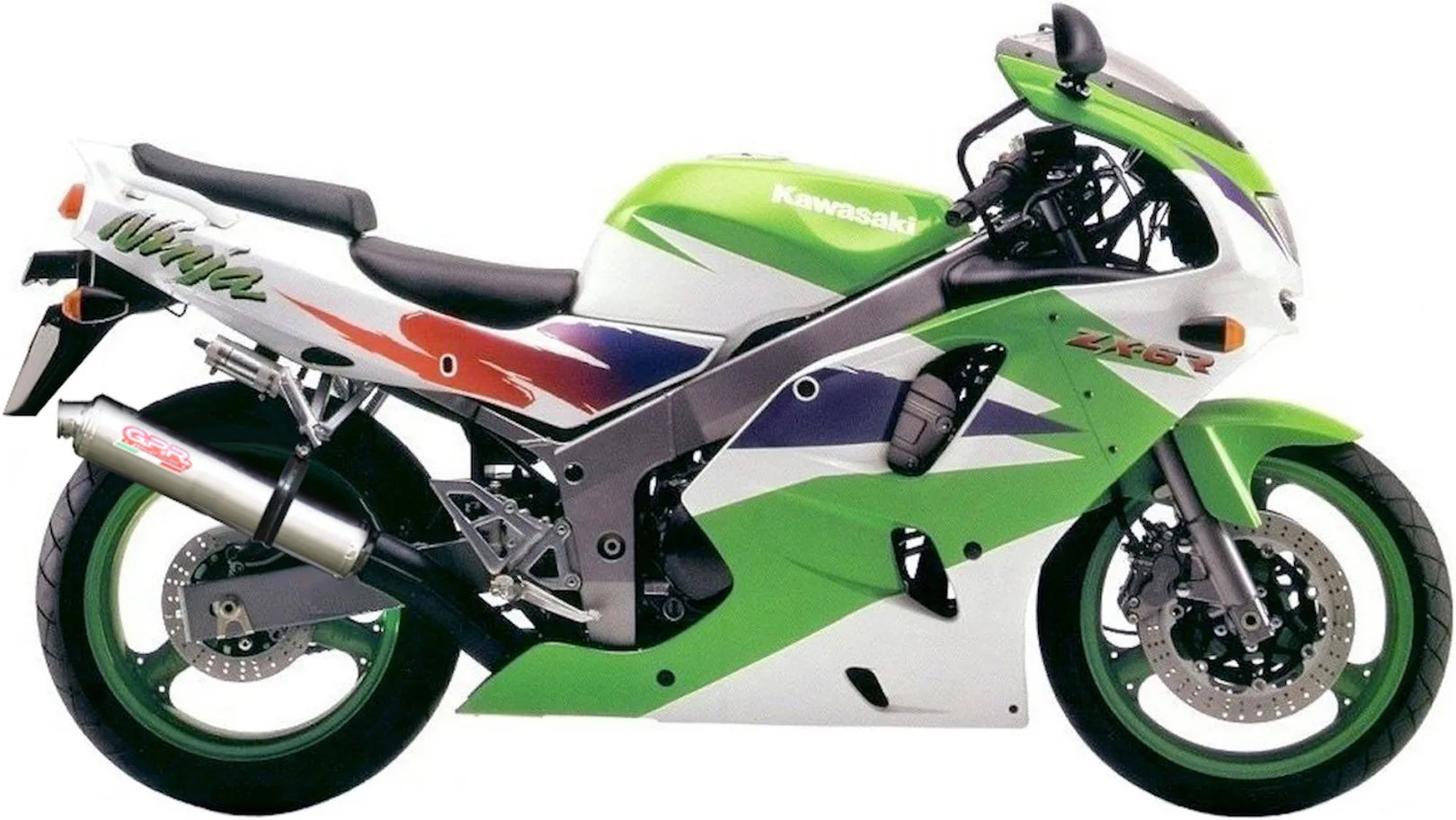 Tubo De Escape Con Homologación Acústica Tondo Acero - Gpr Compatible Con Kawasaki Zx-6R (1995-1997)
