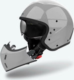 Casco Urban Para Moto Airoh J 110 - J198 Composite Carbon Cemento Gloss Color Talla Xl