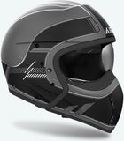 Casco Urban Para Moto Airoh J 110 - J1R35 Composite Carbon Negro Mate Raster Talla Xl