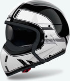 Casco Urban Para Moto Airoh J 110 - J1R39 Composite Carbon Blanco Gloss Raster Talla L
