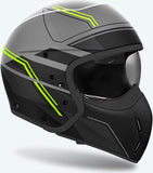 Casco Urban Para Moto Airoh J 110 - J1S31 Composite Carbon Amarillo Mate Slim Talla S