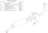 Exhaust Tip With Noise Certification Oval Stainless Steel - Mivv Compatible With Kawasaki Zx 6R 636 (2003-2004)
