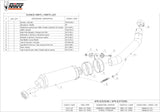Tubo De Escape Con Homologación Acústica Gp Acero Negro - Mivv Compatible Con Kawasaki Z 750 (2004-2006)