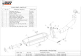 Exhaust Tip With Noise Certification Suono Stainless Steel Carbon - Mivv Compatible With Kawasaki Z 750 (2004-2006)