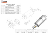 Non-Catalytic Exhaust Tip With Sound Certification Oval Carbon - Mivv Compatible With Kawasaki Er-6 F (2005-2011)