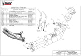 Tubo De Escape Sin Catalizador Y Sin Homologación Acústica Double Gun Acero Negro - Mivv Compatible Con Kawasaki Z 750 (2007-2014)