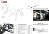 Non-Catalytic Connector Pipe - Mivv Compatible With Kawasaki Zx 6R 636 (2013-2016)