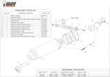 Tubo De Escape Con Homologación Acústica Gp Acero Negro - Mivv Compatible Con Kawasaki Ninja 250 R (2008-2013)
