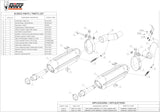 Dual Exhaust System With Sound Certification Suono Steel Black Carbon - Mivv Compatible With Kawasaki Z 1000 (2010-2013)