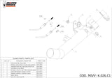 Tubo De Conexión No Catalizado - Mivv Compatible Con Kawasaki Zx-10R (2011-2015)