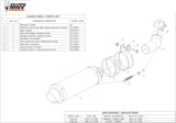 Tubo De Escape Con Homologación Acústica Gp Acero Negro - Mivv Compatible Con Kawasaki Zx-10R (2011-2015)