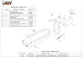 Tubo De Escape Con Homologación Acústica Suono Acero Negro Carbono - Mivv Compatible Con Kawasaki Zx-10R (2011-2015)