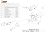 Catalytic Exhaust Tip With Sound Certification Gp Carbon - Mivv Compatible With Kawasaki Z 750 R (2011-2014)