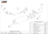 Tubo De Escape Sin Catalizador Y Con Homologación Acústica Oval Acero - Mivv Compatible Con Kawasaki Z 750 R (2011-2014)