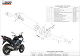 Tubo De Escape Con Homologación Acústica Oval Carbono Carbono - Mivv Compatible Con Kawasaki Versys 1000 (2015-2018)