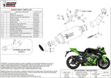 Tubo De Escape Sin Catalizador Y Con Homologación Acústica Gppro Acero Negro - Mivv Compatible Con Kawasaki Zx-10R (2016-2020)