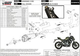 Complete Catalytic Exhaust System With Sound Certification Delta Race Steel Black Carbon - Mivv Compatible With Kawasaki Z 650 (2017-2023)