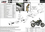 Complete Non-Catalytic Exhaust System With Sound Certification Gppro Carbon - Mivv Compatible With Kawasaki Z 650 (2017-2023)