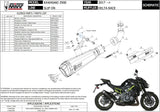 Tubo De Escape Con Homologación Acústica Delta Race Acero Negro Carbono - Mivv Compatible Con Kawasaki Z 900 (2017-2024)