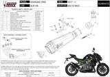 Sistema De Escape Completo Sin Catalizador Y Con Homologación Acústica Delta Race Acero Negro Carbono - Mivv Compatible Con Kawasaki Z 900 (2017-2024)