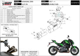 Tubo De Escape Con Homologación Acústica Double Gun Acero Negro - Mivv Compatible Con Kawasaki Z 900 (2017-2024)
