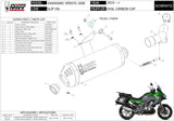 Tubo De Escape Con Homologación Acústica Oval Carbono Carbono - Mivv Compatible Con Kawasaki Versys 1000 (2019-2024)