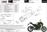 Tubo De Escape Con Homologación Acústica Delta Race Acero Negro Carbono - Mivv Compatible Con Kawasaki Z 900 (2020-2024)